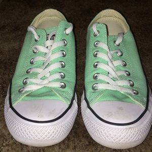 Mint green converse